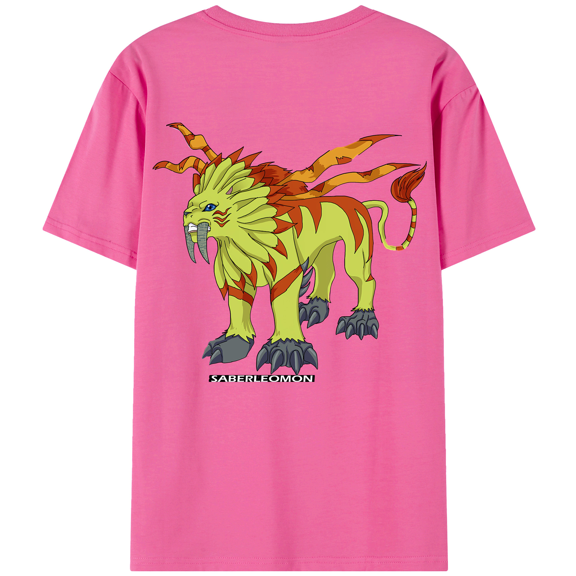 （画像用） Digimon デジタルモンスター/デジモン レディース半袖Tシャツ(バックプリント)